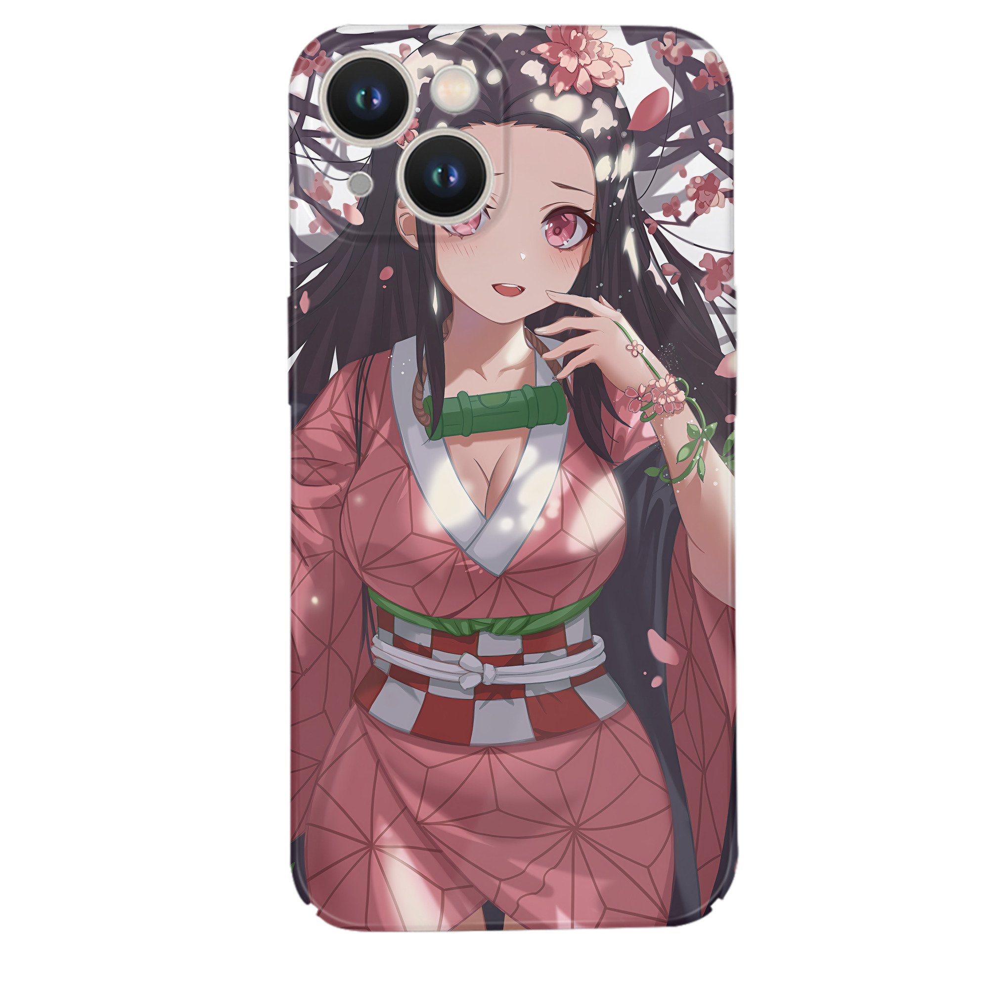 （画像用） 鬼滅の刃（きめつのやいば）竈門 禰󠄀豆子／かまど ねずこ Kamado Nezuko 【iPhone 14シリーズ対応】ハードケース